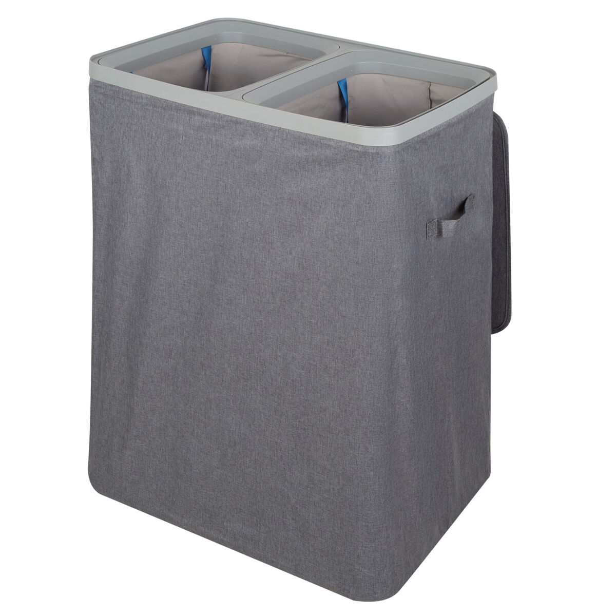 Max Home Cubo ropa sucia, dos compartimentos y bolsas extraíbles