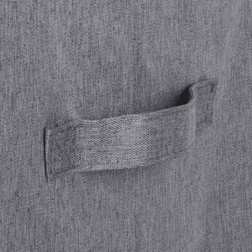 Max Home Cesto de roupa 100 litros 56x40x67 cm cinza escuro com dois compartimentos e sacos removíveis