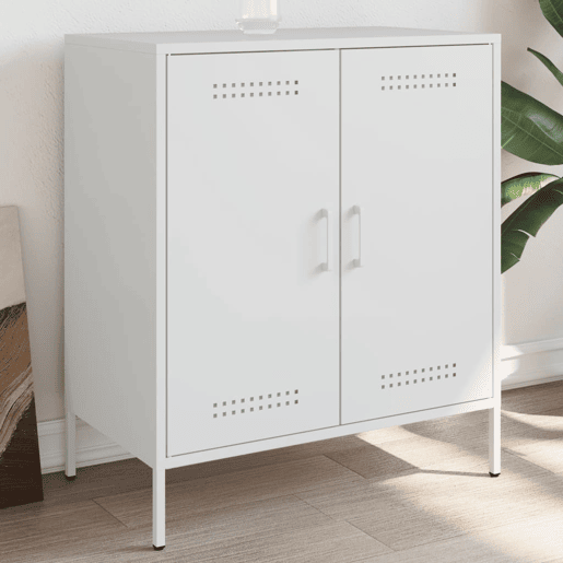 Aparador - Bufete - Móvei de apoio 68x39x79 cm aço branco pt2231