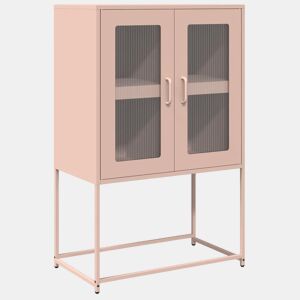 Aparador - Bufete - Móvei de apoio alto 68x39x107 cm aço rosa pt2377