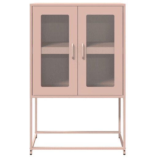 Aparador - Bufete - Móvei de apoio alto 68x39x107 cm aço rosa pt2377