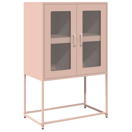 Aparador - Bufete - Móvei de apoio alto 68x39x107 cm aço rosa pt2377