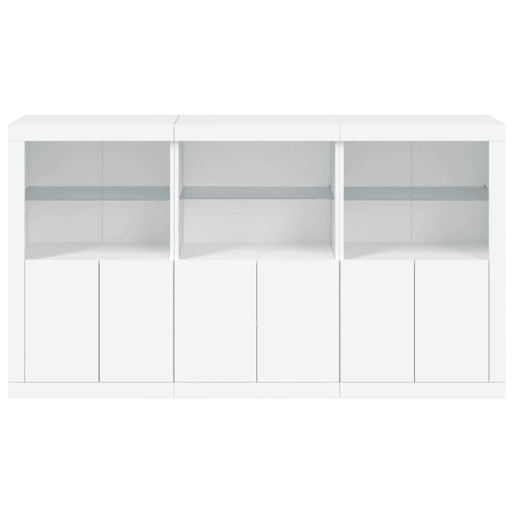 Aparador - Bufete - Móvei de apoio com luzes LED 181,5x37x100 cm branco pt1920