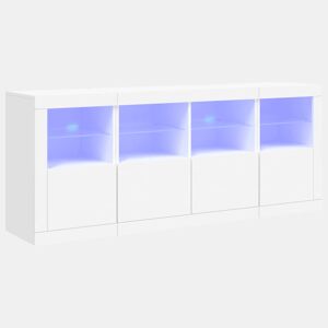 Aparador - Bufete - Móvei de apoio com luzes LED 163x37x67 cm branco pt1918