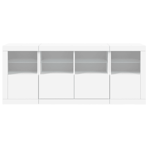 Aparador - Bufete - Móvei de apoio com luzes LED 163x37x67 cm branco pt1918