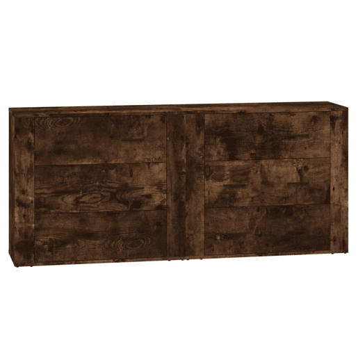 Aparadores - Bufetes - Móveis de apoio 2 pcs derivados de madeira carvalho fumado pt5102