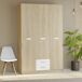 Armario Essenza con 3 Puertas Batientes y 2 Cajones 130 Armario Essenza con 3 Puertas Batientes y 2 Cajones 130 Blanco/ Madera