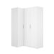 Armario esquinero Ema puertas 143 Armario esquinero Ema puertas 143 Blanco