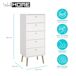 Cómoda, Cajonera Dormitorio Guadiana con 5 Cajones Cómoda, Cajonera Dormitorio Guadiana con 5 Cajones Blanco