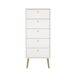 Cómoda, Cajonera Dormitorio Guadiana con 5 Cajones Cómoda, Cajonera Dormitorio Guadiana con 5 Cajones Blanco