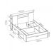 Estructura de cama Lanka con cabecero 147x219 Estructura de cama Lanka con cabecero 147x219 Blanco