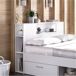 Estructura de cama Lanka con cabecero 147x219 Estructura de cama Lanka con cabecero 147x219 Blanco