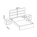 Conjunto de dormitorio Astra cabecero + mesitas de noche + aro Conjunto de dormitorio Astra cabecero + mesitas de noche + aro Blanco