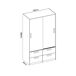 Conjunto de dormitorio Ten Pack cama + escritorio + armario Conjunto de dormitorio Ten Pack cama + escritorio + armario Blanco
