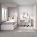 Conjunto de dormitorio Ten Pack cama + escritorio + armario Conjunto de dormitorio Ten Pack cama + escritorio + armario Blanco