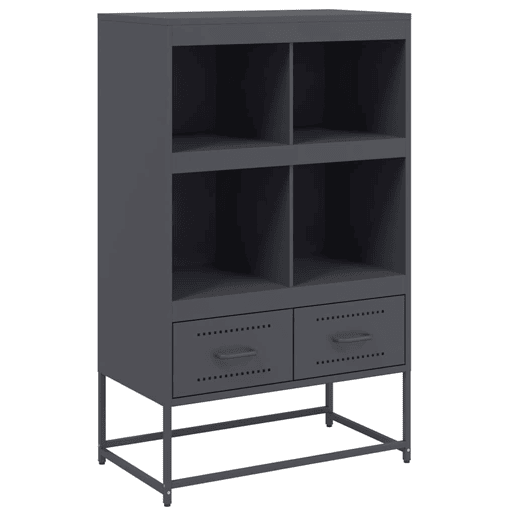 Armário alto - Bufete - Móvei de apoio 68x39x111,5 cm aço antracite pt2199