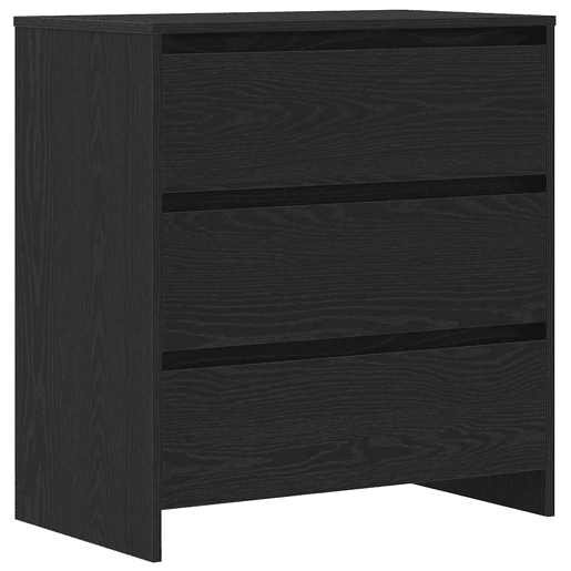 Bufete - Móvei de apoio 2 pcs Preto 70 x 41 x 75 cm Madeira processada pt21