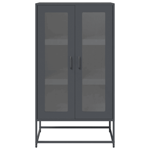 Aparador - Bufete - Móvei de apoio alto 68x39x123 cm aço antracite pt2252
