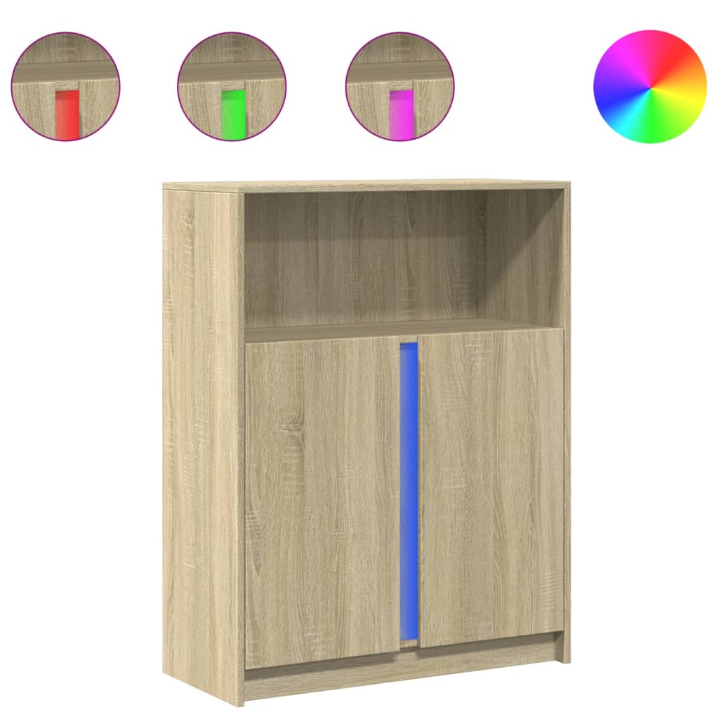 Aparador - Mueble de almacenamiento 77 Madera Clara
