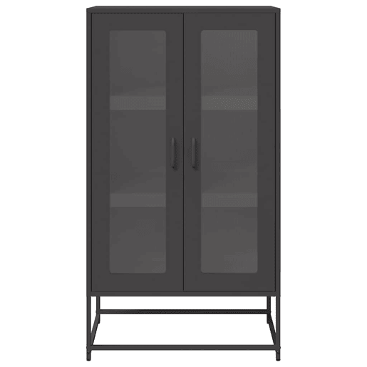 Aparador - Bufete - Móvei de apoio alto 68x39x123 cm aço preto pt2350