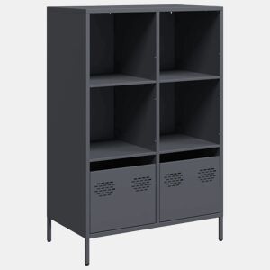 Armário alto - Bufete - Móvei de apoio 68x39x103,5 cm aço antracite pt102