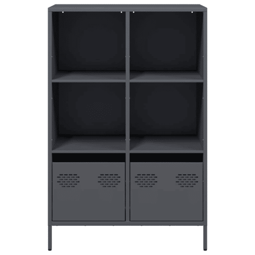 Armário alto - Bufete - Móvei de apoio 68x39x103,5 cm aço antracite pt102