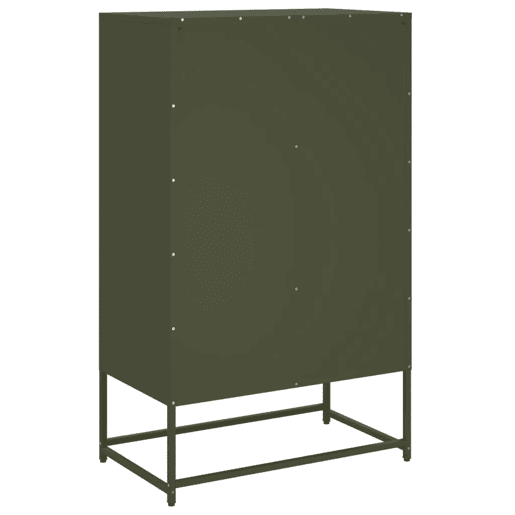 Armário alto - Bufete - Móvei de apoio 68x39x111,5 cm aço verde azeitona pt2393