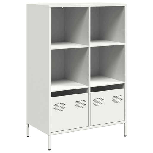Armário alto - Bufete - Móvei de apoio 68x39x103,5 cm aço branco pt91