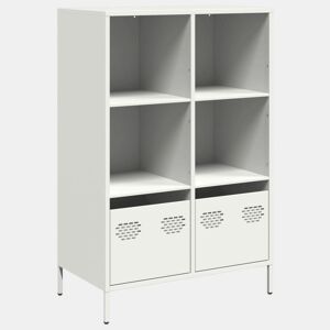 Armário alto - Bufete - Móvei de apoio 68x39x103,5 cm aço branco pt91