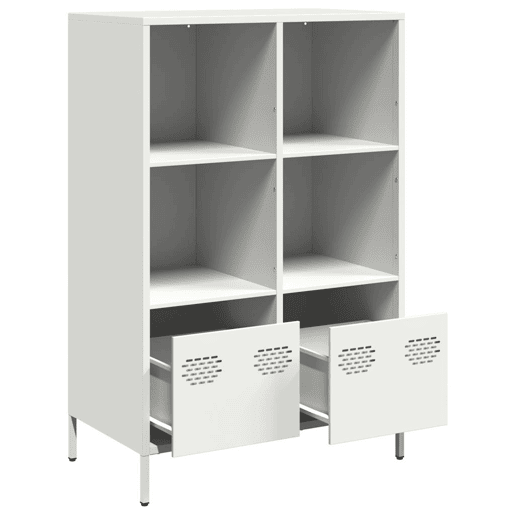 Armário alto - Bufete - Móvei de apoio 68x39x103,5 cm aço branco pt91