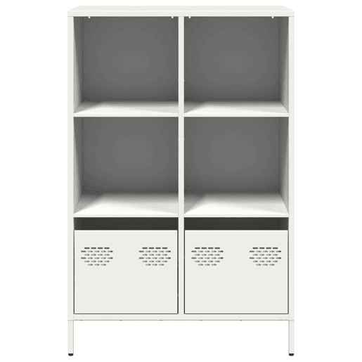 Armário alto - Bufete - Móvei de apoio 68x39x103,5 cm aço branco pt91