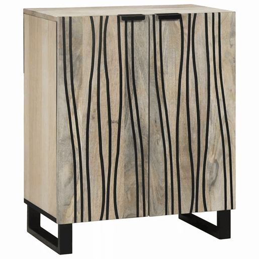 Bufete - Móvei de apoio Branco 60 x 33,5 x 75 cm Madeira de manga maciça pt73