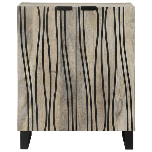 Bufete - Móvei de apoio Branco 60 x 33,5 x 75 cm Madeira de manga maciça pt73