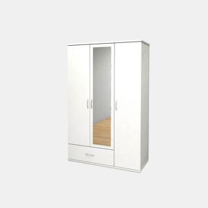 Roupeiro de Quarto 3 Portas DN, com Espelho