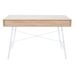 Escritorio de ordenador de diseño escandinavo con cajones Escritorio de ordenador de diseño escandinavo con cajones Blanco/ Madera