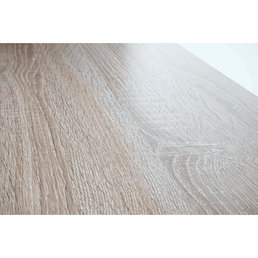 Mesa de computador com design escandinavo com 2 gavetas 120x60cm em MDF branco e marrom natural 04_0001440