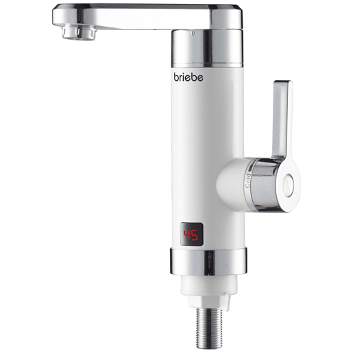 Briebe IH1203 Torneira com Aquecedor Elétrico Instantâneo de Bancada, Aquecedor de Água Baixo Consumo, Display LED, 3600, Branco