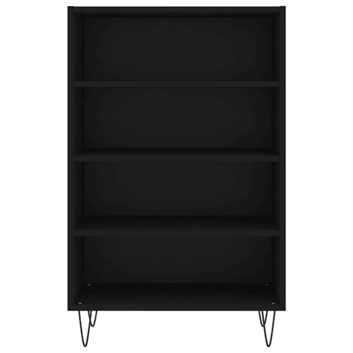 Armário alto - Bufete - Móvel de apoio 57x35x90 cm derivados de madeira preto pt1350 Armário alto - Bufete - Móvel de apoio 57x35x90 cm derivados de madeira preto pt1350