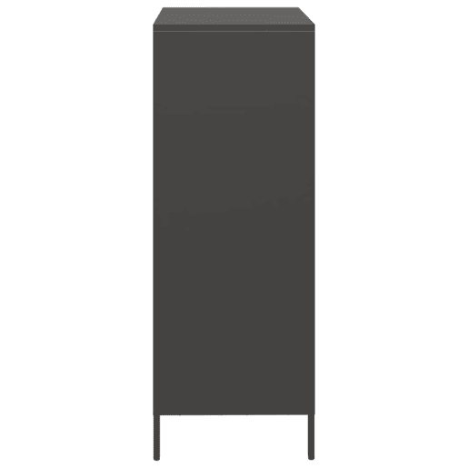 Armário alto - Bufete - Móvei de apoio 68x39x103,5 cm aço preto pt121