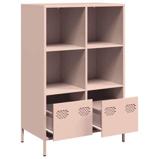 Armário alto - Bufete - Móvei de apoio 68x39x103,5 cm aço rosa pt126