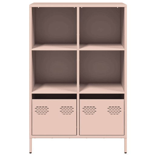 Armário alto - Bufete - Móvei de apoio 68x39x103,5 cm aço rosa pt126