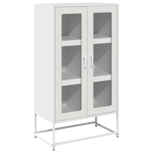 Aparador - Bufete - Móvei de apoio alto 68x39x123 cm aço branco pt2228