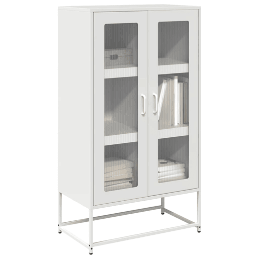 Aparador - Bufete - Móvei de apoio alto 68x39x123 cm aço branco pt2228