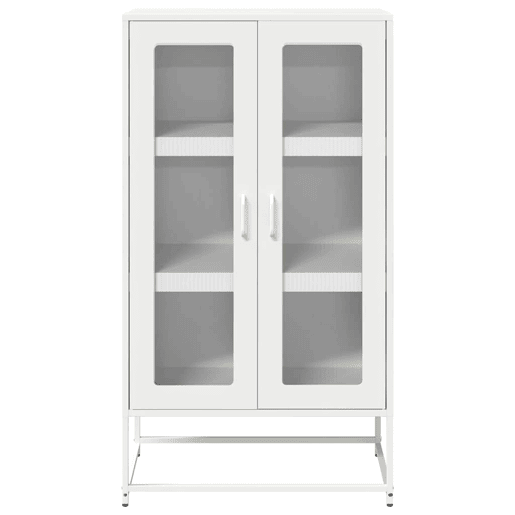 Aparador - Bufete - Móvei de apoio alto 68x39x123 cm aço branco pt2228