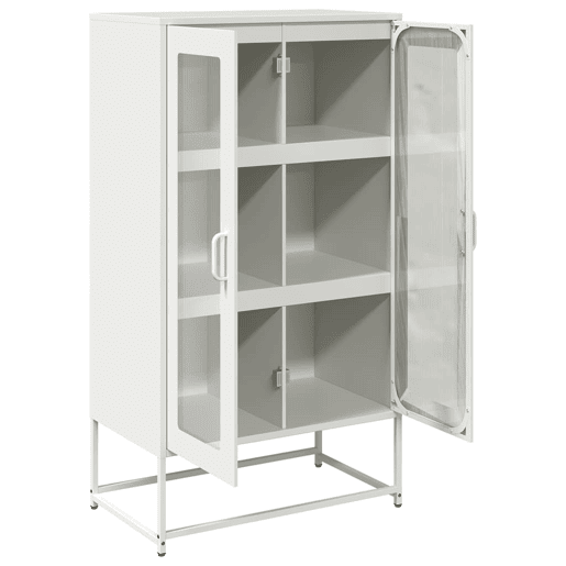 Aparador - Bufete - Móvei de apoio alto 68x39x123 cm aço branco pt2228