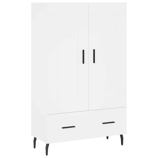 Armário alto - Bufete - Móvel de apoio 69,5x31x115 cm derivados de madeira branco pt1231 Armário alto - Bufete - Móvel de apoio 69,5x31x115 cm derivados de madeira branco pt1231