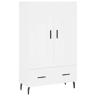 Armário alto - Bufete - Móvel de apoio 69,5x31x115 cm derivados de madeira branco pt1231