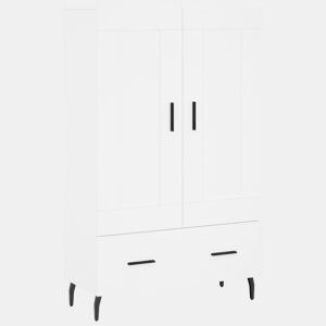 Armário alto - Bufete - Móvel de apoio 69,5x31x115 cm derivados de madeira branco pt1231