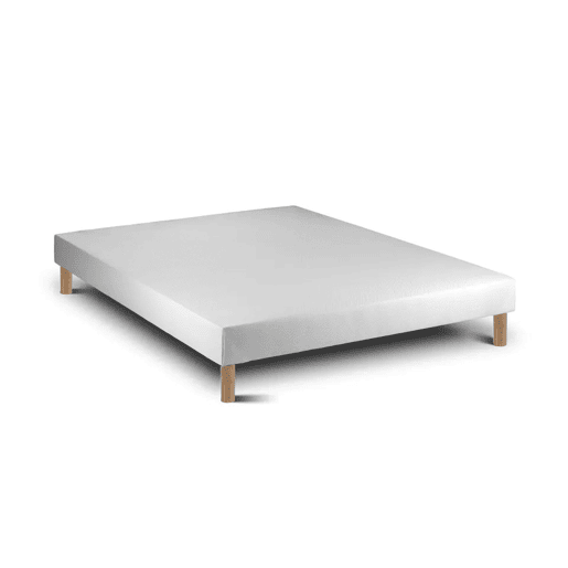 Conjunto Cloud One e Sommier 15 cm Branco u2014 Colchão 21 cm viscoelástico, Tamanho 190 x 120 cm, altura total 51 cm.