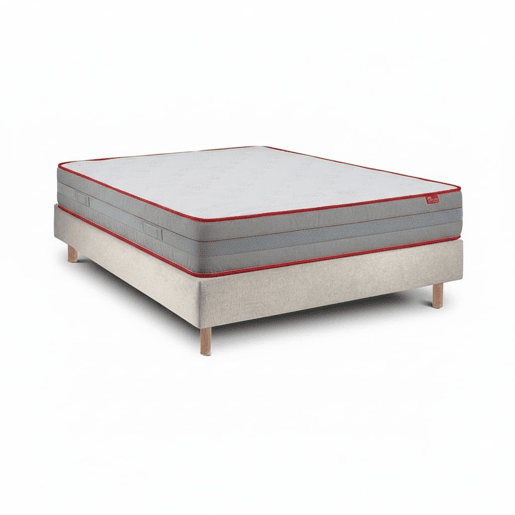 Conjunto Luxury e Sommier 20 cm Tribu Pearl, 190 x 105 cm, Altura 62 cm (+- 2 cm).